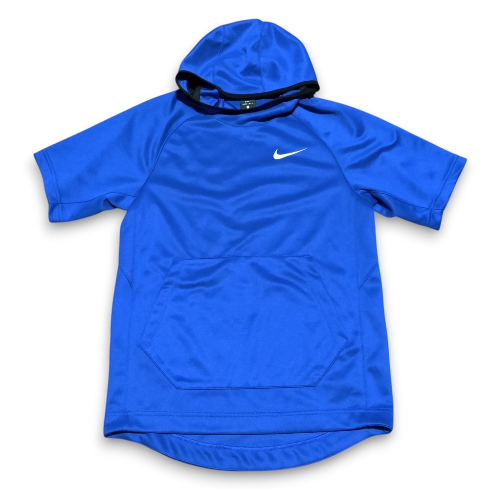 Nike Men's Dri-FIT Spotlight Blue Basketball Training Gym Hoodie Size Small